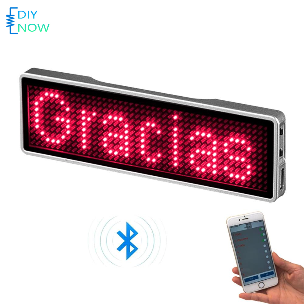 ビジネス イベントや展示会のための磁石が付いている Bluetooth LED 名バッジ プログラム可能再充電可能