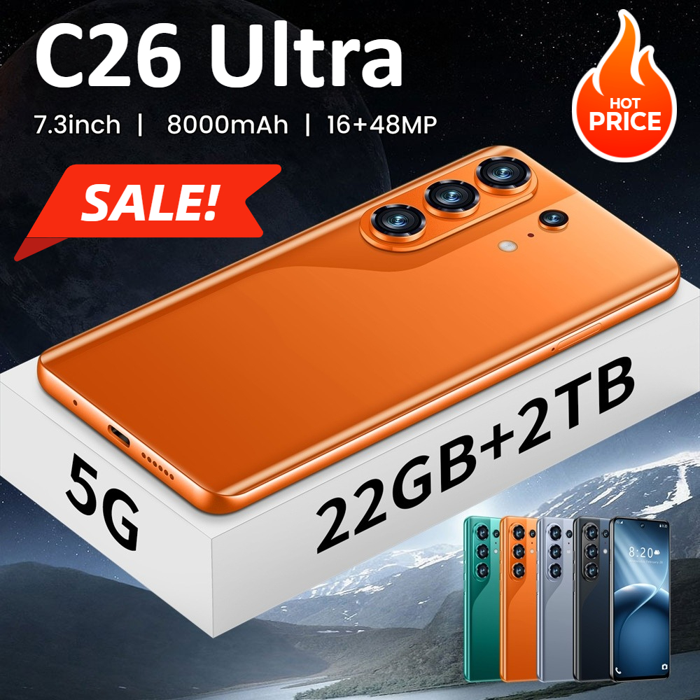 安い新しい携帯電話シリコーン保護カバー C26 ウルトラスマートフォンアクセサリー 7.3HD 携帯電話ケースオリジナルの Android 5 グラム