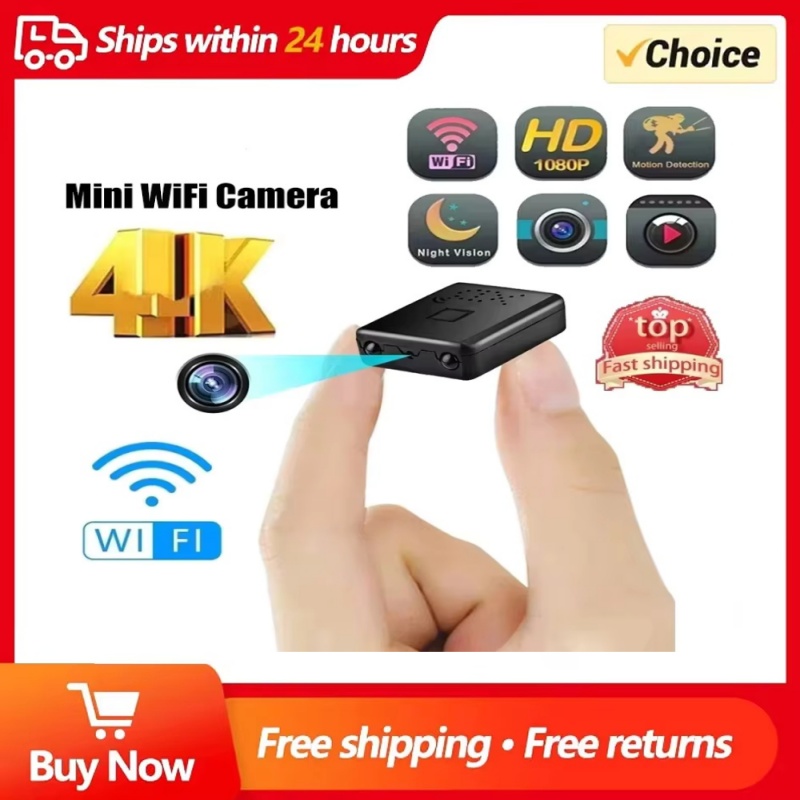 XD Mini Camera Full HD 4K WiFi Night Vision Remote Security Monitoring Home Protection Waterproof Video Recorder