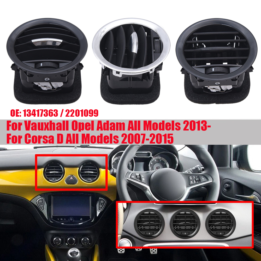 AC ヒーターエアベントカバー出口グリルボクソールオペル ADAM すべてのモデル 2013-コルサ D すべてのモデル 2007-2015 13417363 2201099