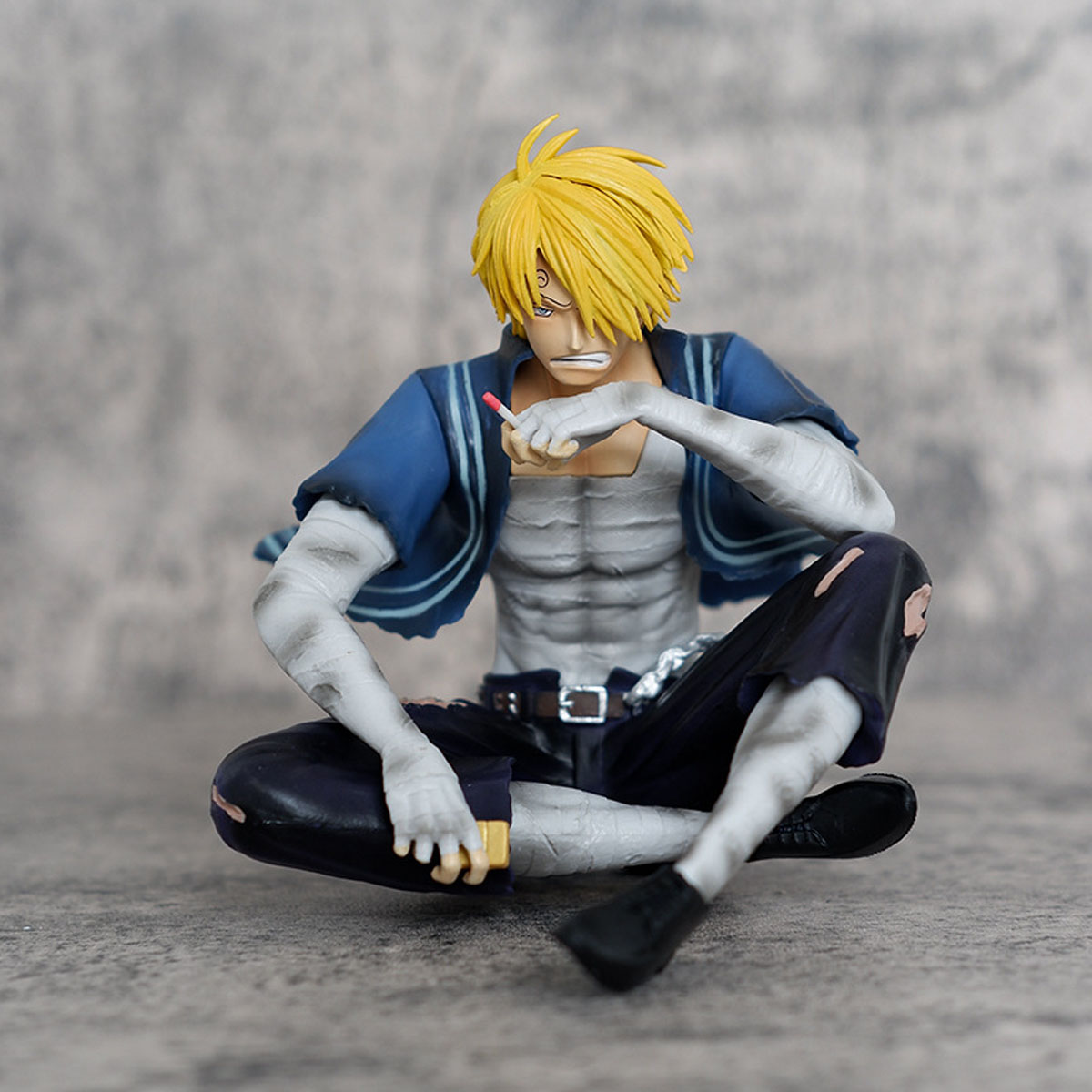 12 センチメートルワンピースサンジフィギュアバトルダメージ欲望アクションフィギュア PVC モデル像コレクションデスクトップ Deoration 誕生日おもちゃギフト