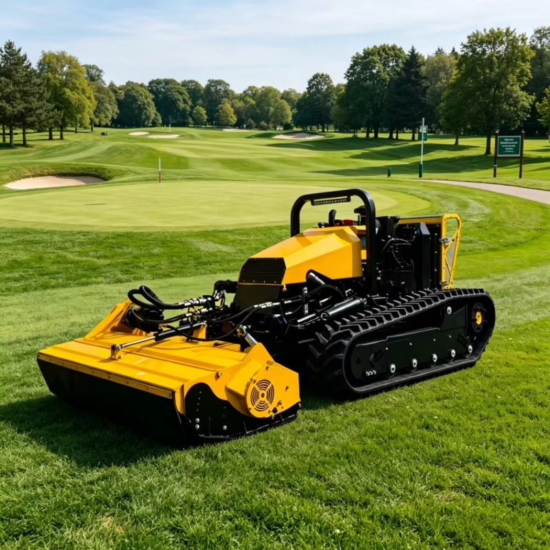 High Quality - Self-propelled Crawler Lawn Mower - for Farm Large Area Cutting With High Coverage Efficiency
