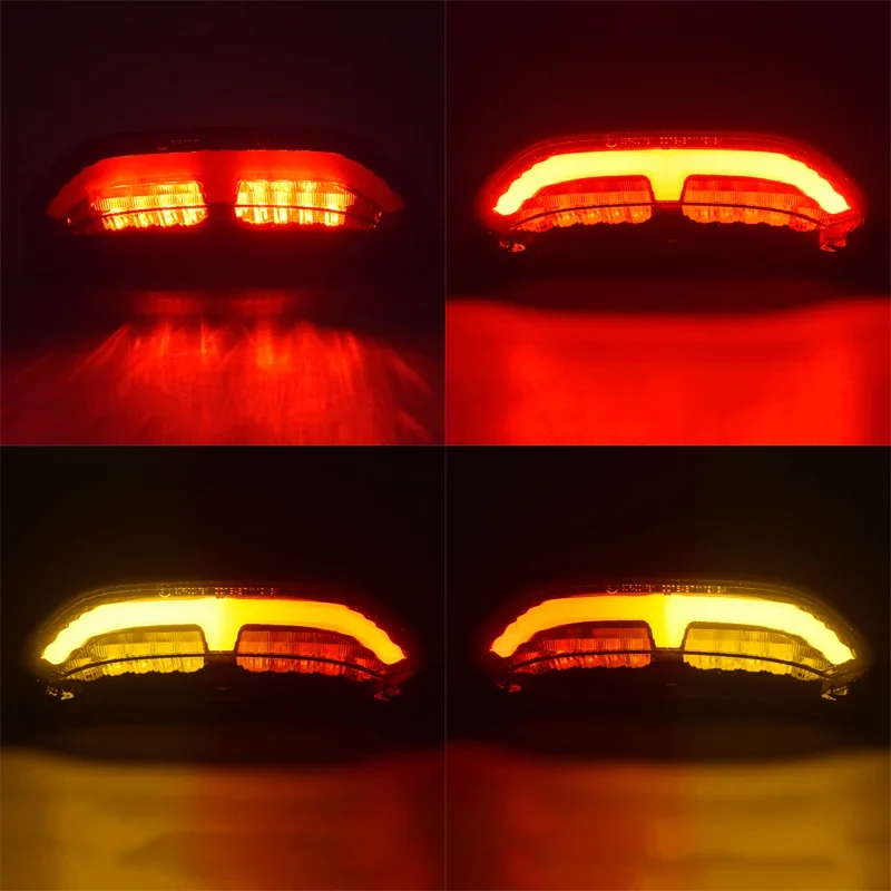 QMSTART レーシング E マーク LED ライトガイド統合テールライトテールブレーキターンシグナルライトホンダ CBR600RR CBR 600 RR 2013-2023