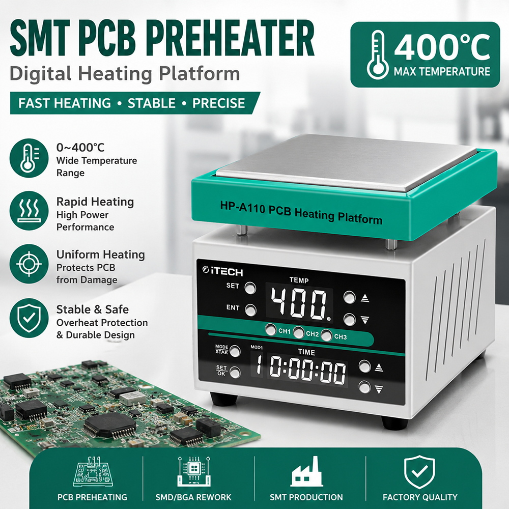 デジタルはんだ付け予熱リワークステーション デジタル PCB 予熱ステーション BGA リワークおよび PCB アセンブリ用 SMT SMD ホットプレート