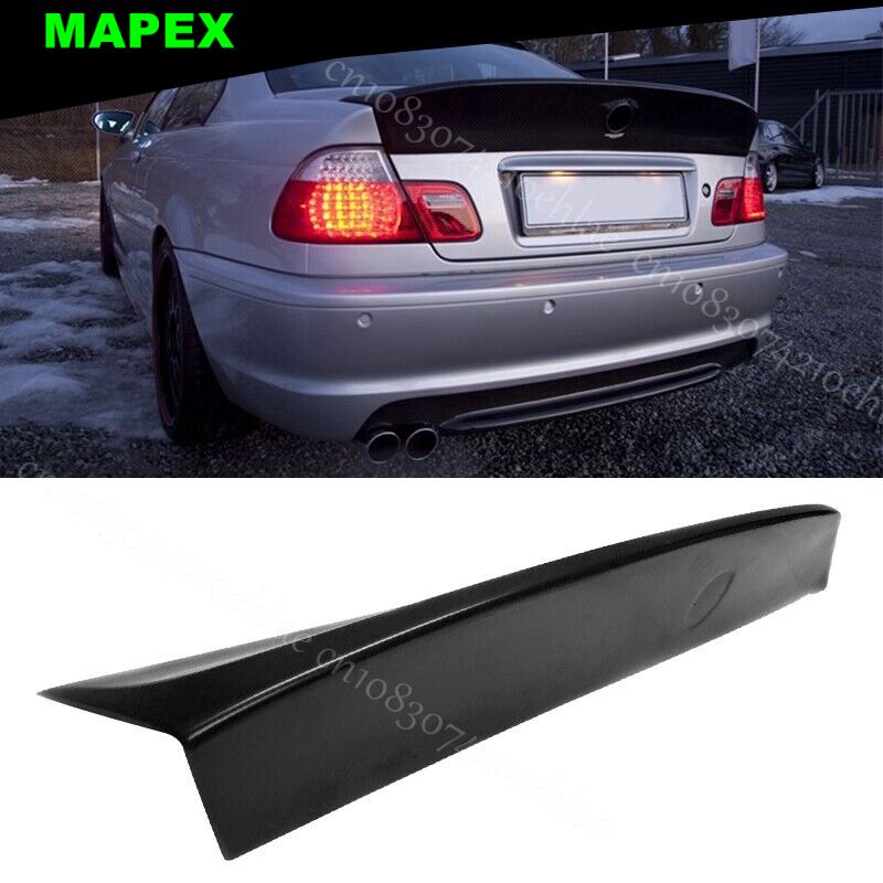 99-06 BMW E46 3 シリーズ クーペ 2 ドア CSL スタイル ブラック リア トランク スポイラー - PU に適合
