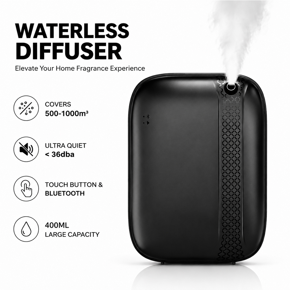 TEABLUM スマートアロマディフューザーホテルプロフェッショナルフレグランスディフューザー 1000m3 大部屋アロママシン Bluetooth 制御 400 ミリリットル