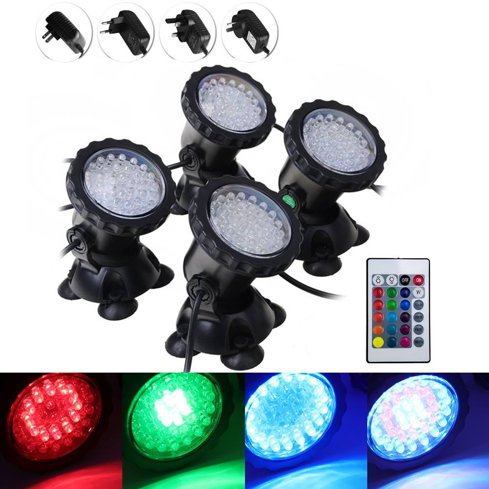 IP68 防水 LED 水中ライトランプ 12V RGB スポットライトスイミングプール水槽水族館庭の噴水スポットライト