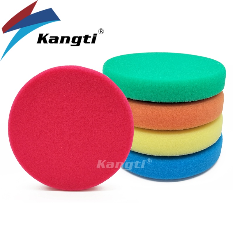 Kangti 5 インチ (125 ミリメートル) 6 インチ (150 ミリメートル) 車バフ研磨パッド RO/GA/DA ポリッシャー配合ワックス用