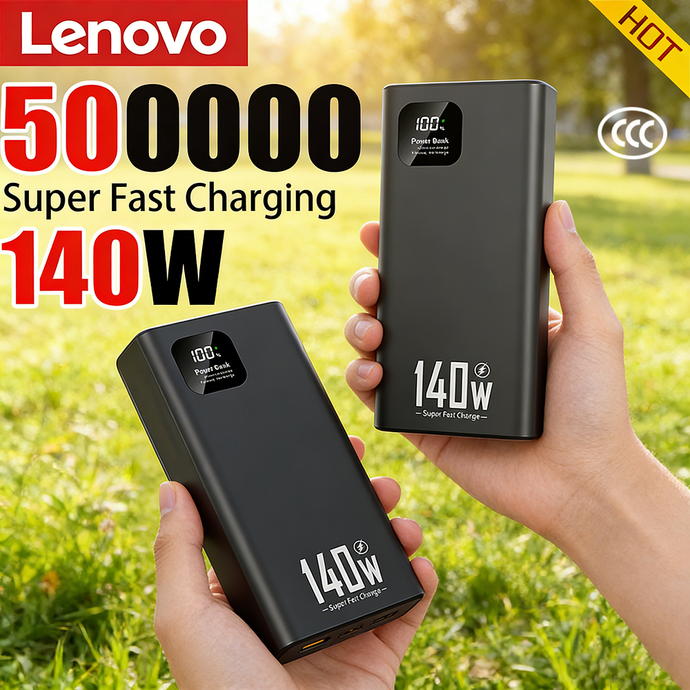 レノボ 200000mAh 140 ワット超容量パワーバンク超高速充電 CCC 認証ポータブルバッテリー充電器 iPhone サムスン用