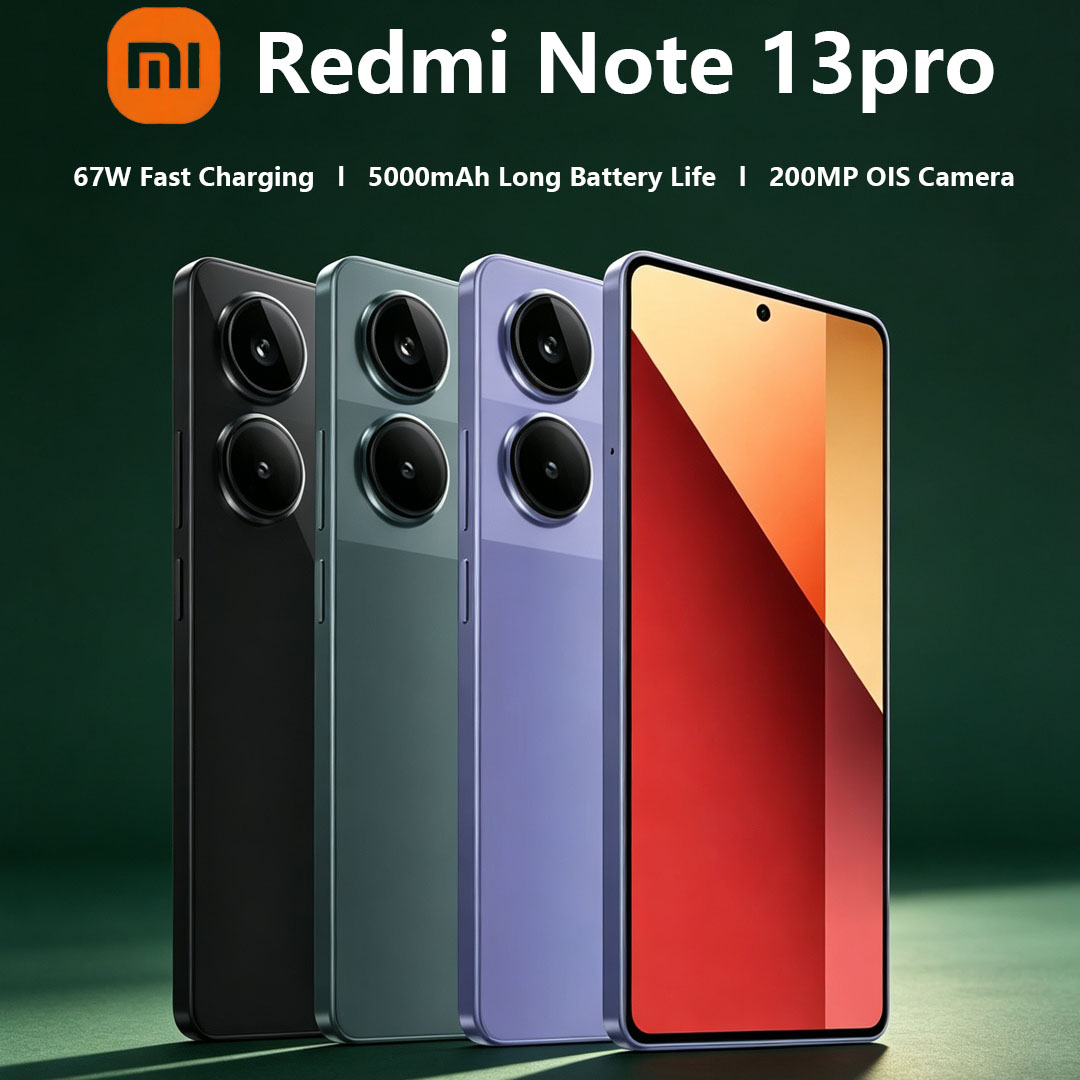 新しい Xiaomi Redmi Note 13pro 4G グローバル スマートフォン 6.67 "120Hz 画面 200MP 5000mAh 67W 高速充電デュアル SIM ゲーム携帯電話