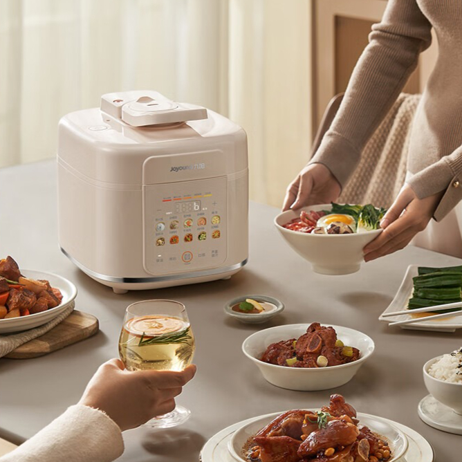 Joyoung 電気圧力鍋 小型家庭用スマートタイマー 316ステンレス鋼の内釜 炊飯器 圧力鍋