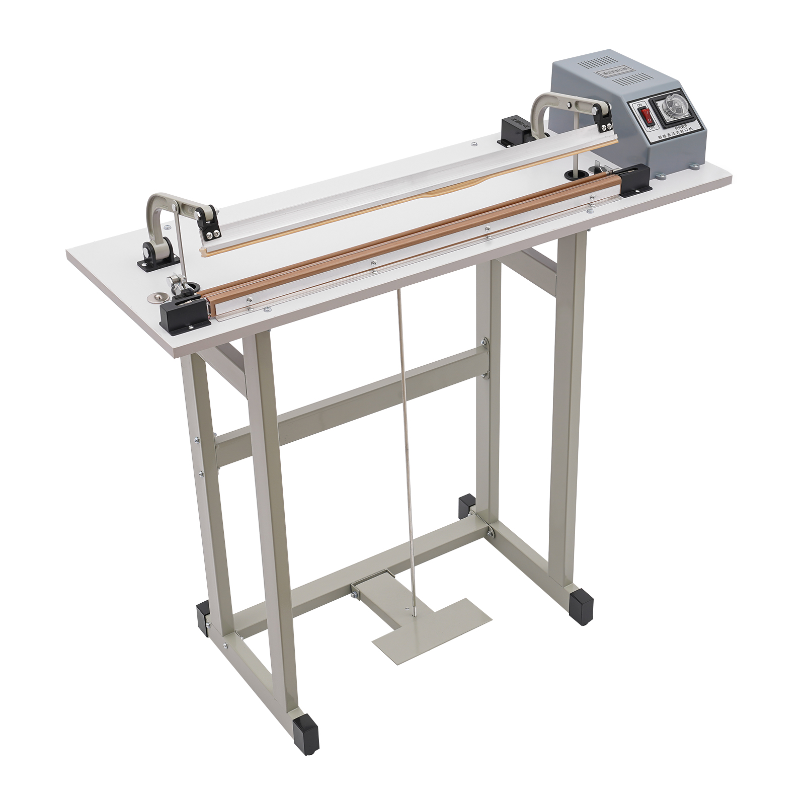 850W Heat Sealing Machine, Foot Pedal Bag Sealer & Film Cutter, Adjustable 0-6 Gears, for Food Medical Electronics Commercial
