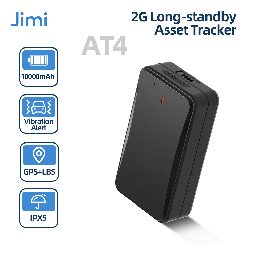 Jimi AT4 GPS トラッカー、リアルタイム追跡ロングスタンバイバッテリー強力な磁石複数のアラーム資産ロケーター車両モト