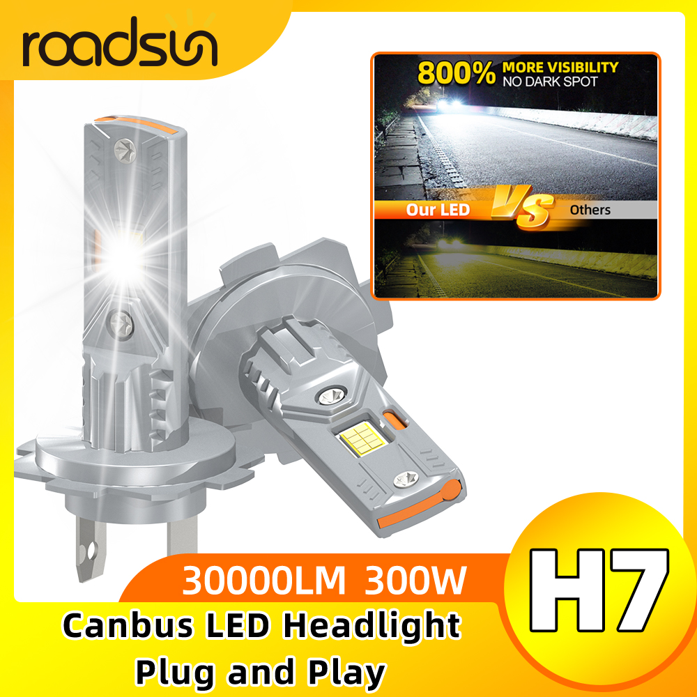 30000LM 300 ワット H7 LED ヘッドライト超高輝度電球 Canbus エラーフリー VW mk4 ポロパサート b6 b7 ゴルフ 5 6 7 ホンダ crv シビック