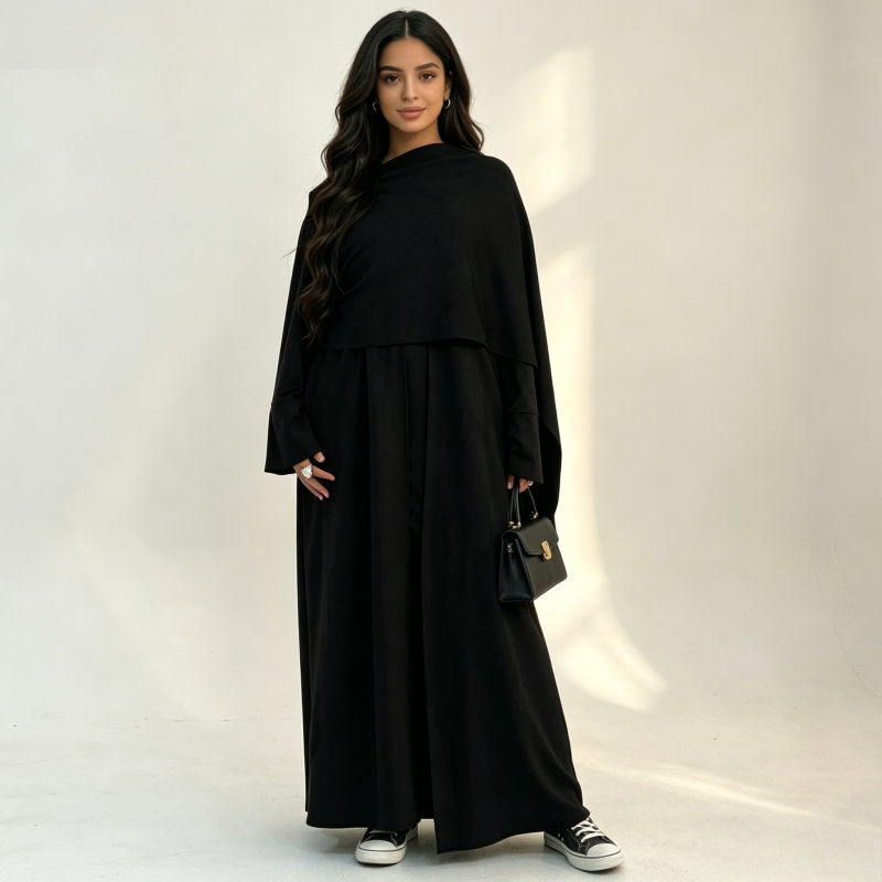 アバヤドレス女性イードイスラム教徒カーディガンケープ Abayas ドレスショールローブ Jalabiya ラマダンモロッコドバイカフタンイスラム Vestidos