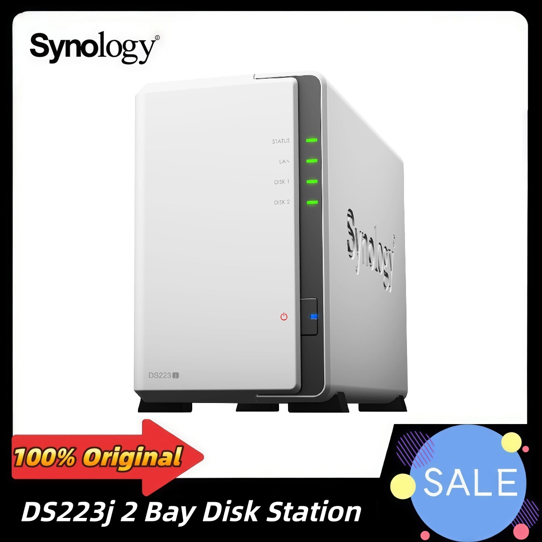 Synology DS223j 2 ベイ DiskStation NAS ネットワーク クラウド ストレージ サーバー DiskStation SATA 6Gb/s RAID 1xGbE NAS メモリ (ディスクレス)