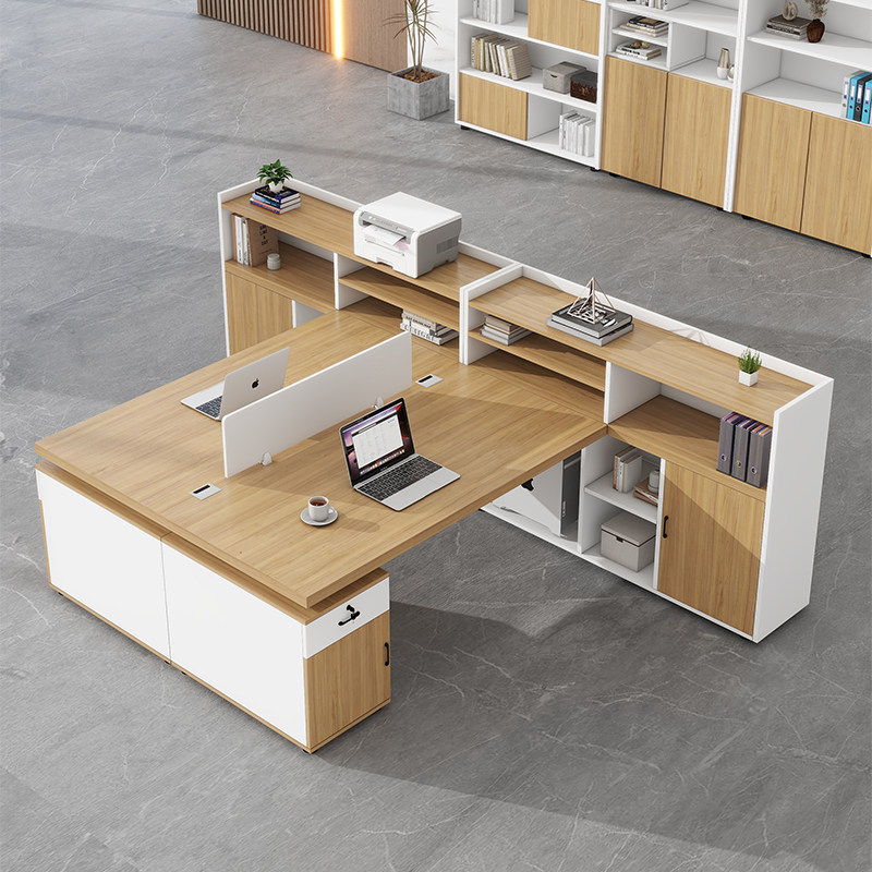 CEOデスク、ボステーブル、オフィス家具、椅子セット、シンプルモダンな二人掛け財務スタッフデスク、2人用ワークステーションオフ