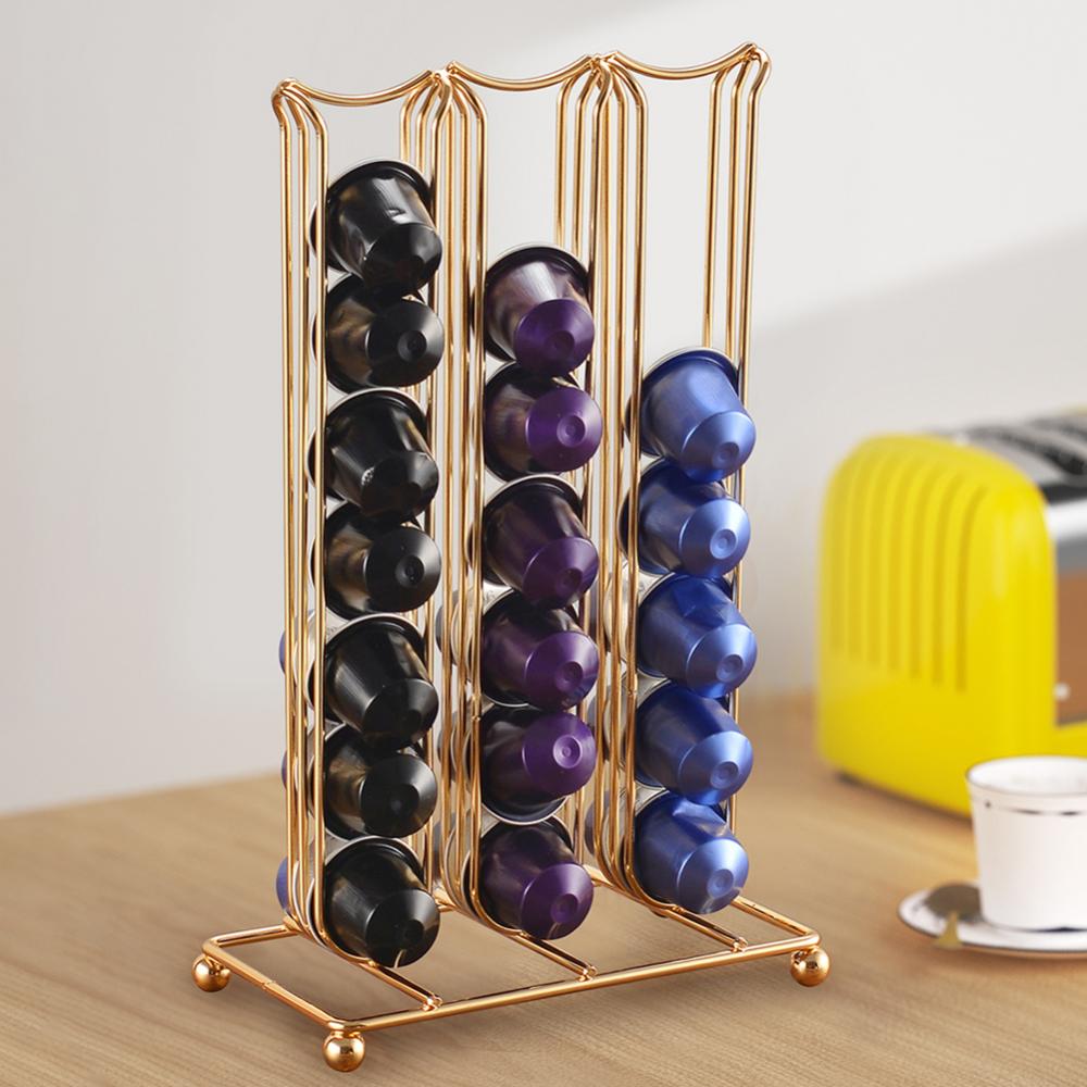 コーヒーカプセルホルダー 42 カプセルホルダーネスプレッソコーヒーカプセルポッドブラケットカプセルラックスタンド収納棚