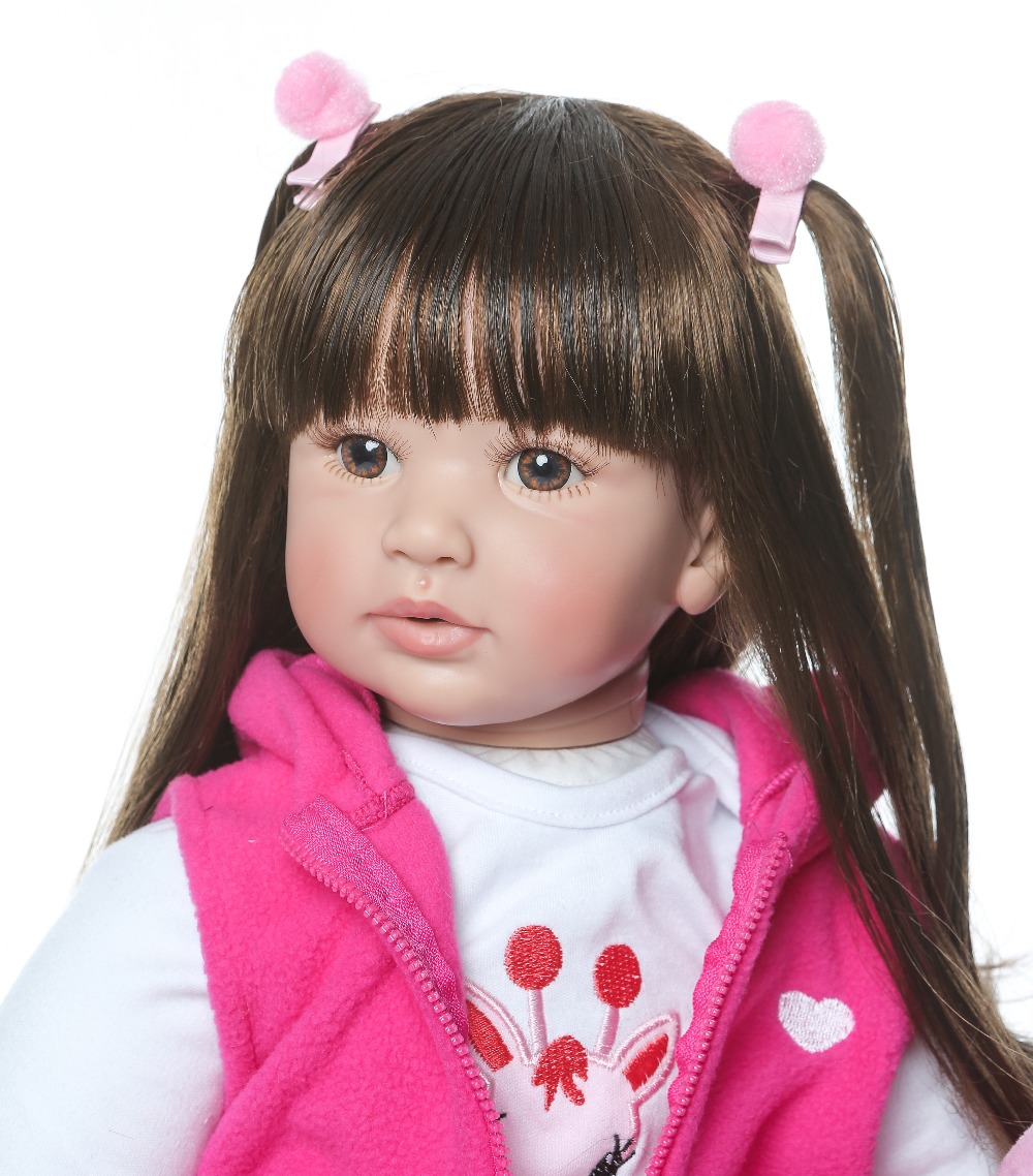 60 センチメートル NPK Boneca リボーン 24 インチソフトシリコーンビニール人形 60 センチメートルソフトシリコーンリボーンベビードール新生児リアルな Bebes リボーン人形
