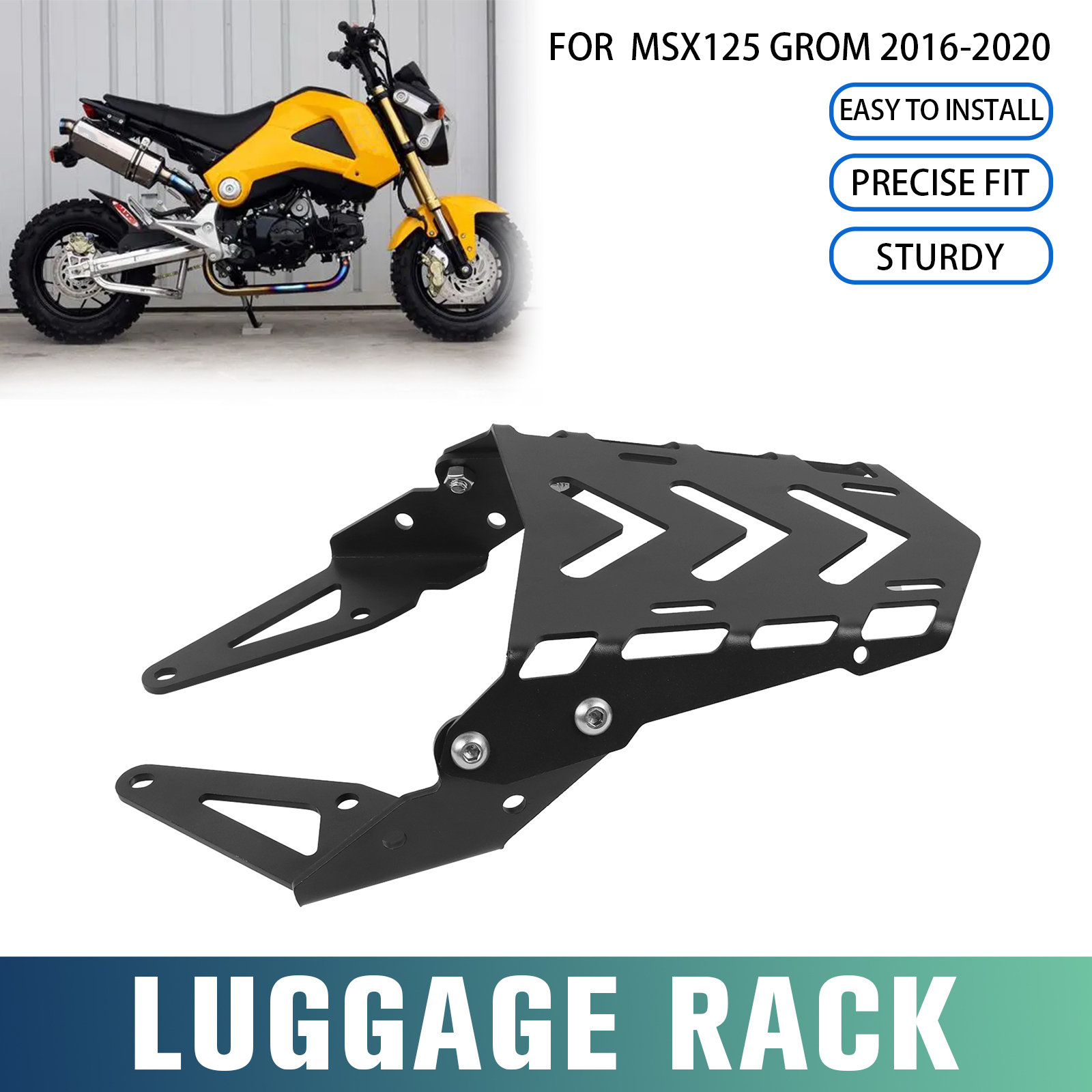 オートバイ MSX125 GROM リアテールバッグ荷物ラックホンダ MSX 125 GROM 125 2016-2022 2021 カーゴサポートキャリアホルダーブラケット
