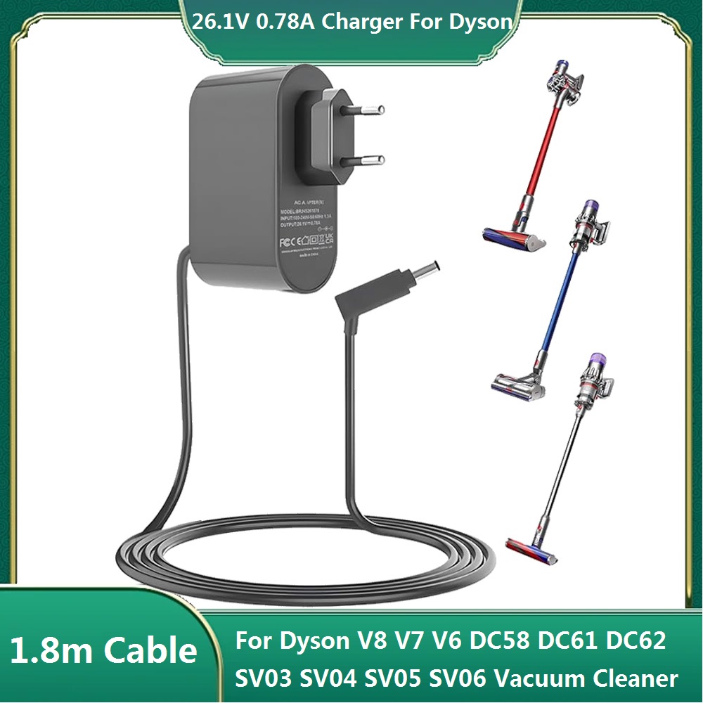 26.1V 0.78A 交換用充電器ダイソン V8 V7 V6 DC58 DC61 DC62 SV03 SV04 SV05 SV06 掃除機電源アダプタ電源