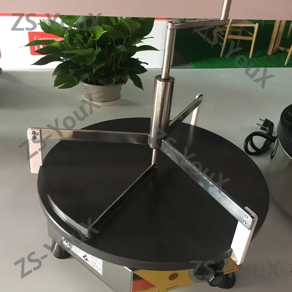 クレープメーカー用ステンレス鋼バッタースプレッダーパンケーキバッタースプレッダースティックスナック機器40センチメートルクレープパンケーキに適しています