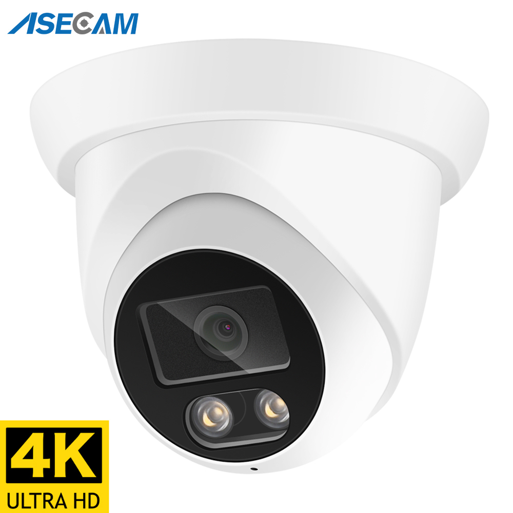 4K 8MP IPカメラオーディオ屋外POE H.265 Onvif広角2.8mm AIカラーナイトビジョンホームCCTV監視カメラ