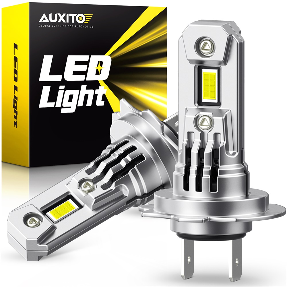 AUXITO 2 個最高のターボ H7 LED 電球ファン CSP チップ付きハイパワー 100 ワット 20000LM メルセデス W211 W203 車のヘッドライトヘッドランプ用
