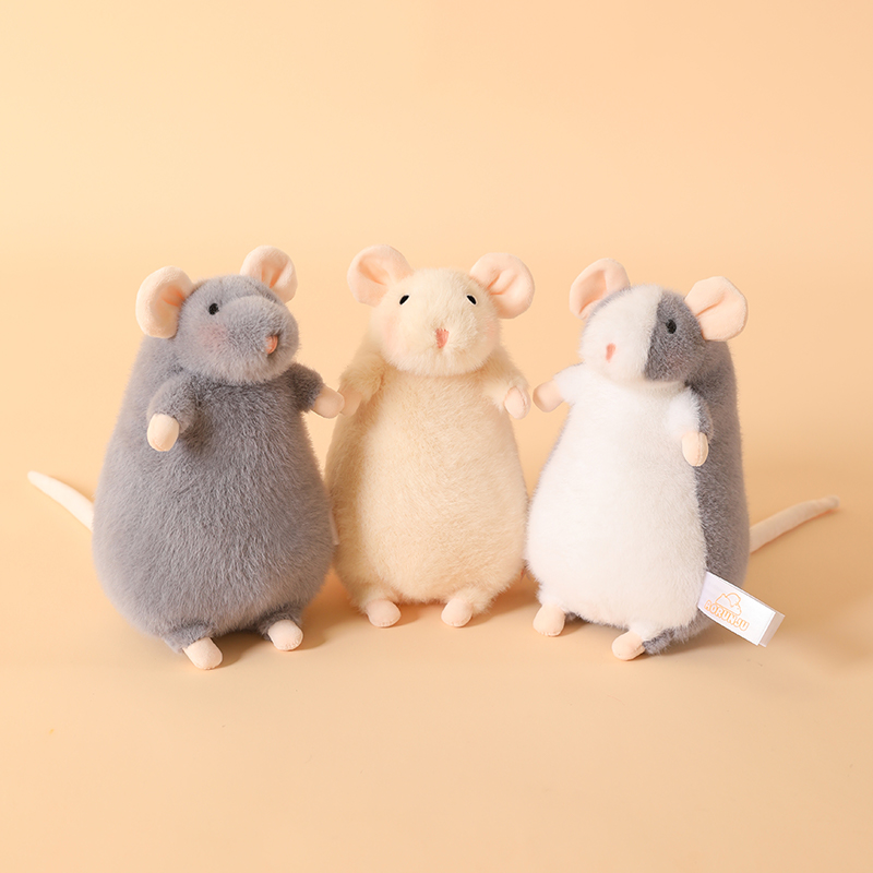 15/21 センチメートルかわいいファンシーラットぬいぐるみソフトぬいぐるみ人形ぬいぐるみ小さなマウスペンダントキーホルダー面白いギフト