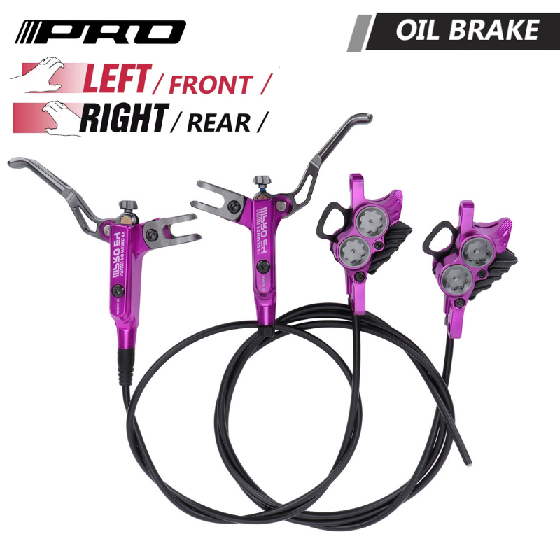 IIIPRO 4 ピストン E4 MTB 自転車油圧ディスクブレーキフロント/リアセット 800/1550 ミリメートル独立したロードマウンテンバイクディスクブレーキセット