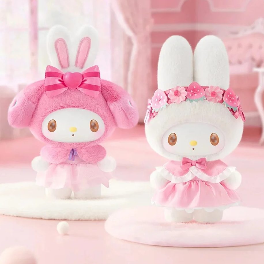 本物のマイメロディ甘い夢私室シリーズブラインドボックスかわいいビニールぬいぐるみペンダントフィギュア人形家の装飾のおもちゃギフト女の子のため