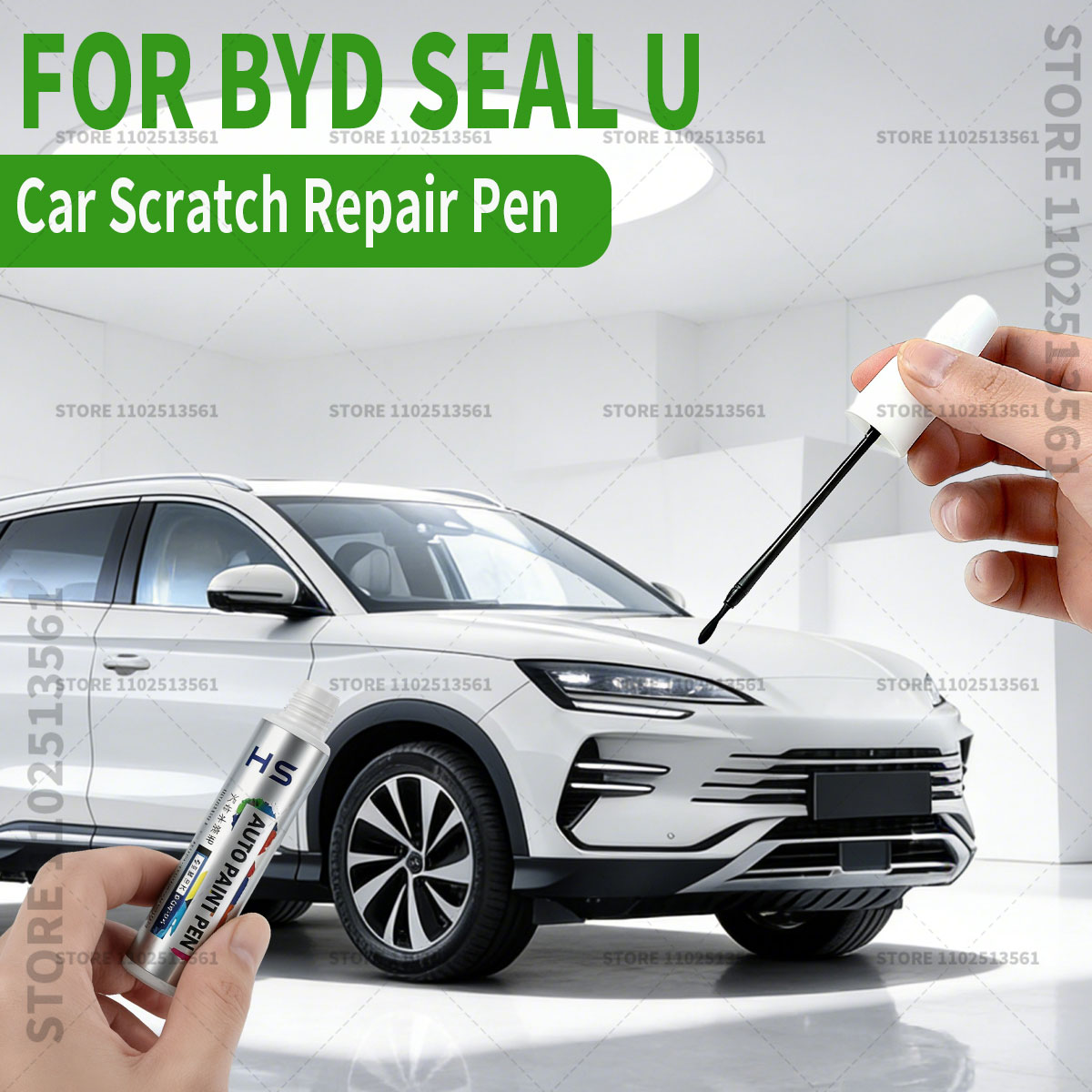 車の塗装修理ペン BYD シール U ペイント傷修復アクセサリー白 WAZ ブルー STD グレー 082 黒 BBB 赤 BYC 淡いすす