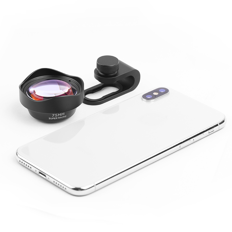 75 ミリメートルモバイルスーパーマクロレンズ電話カメラマクロレンズスマートフォンと互換性クリップオン 4K Hd レンズ