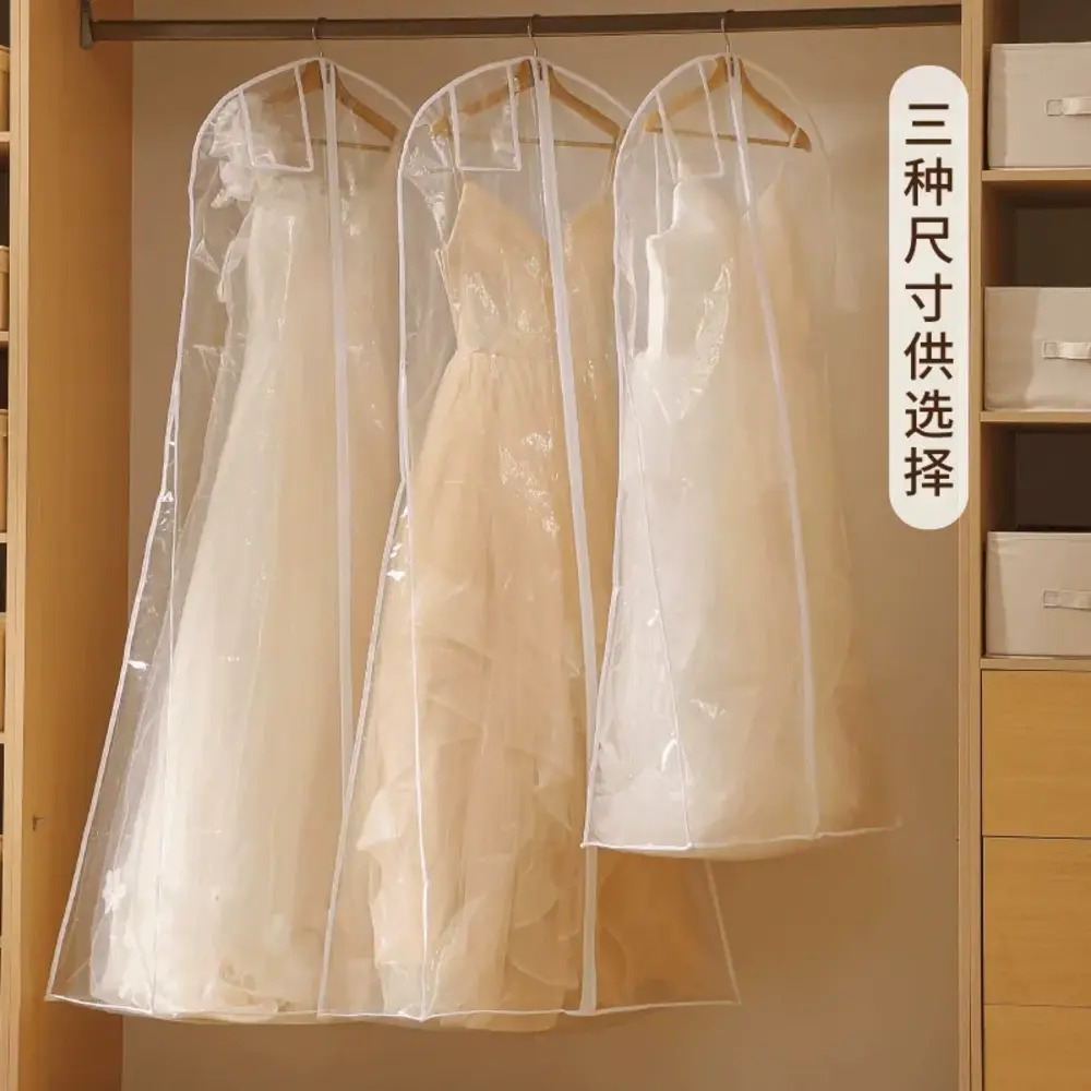 ウェディングドレスカバー透明折りたたみ家庭用アルマリオデロパ洋服オーガナイザースーツケースぶら下げダストカバー収納袋