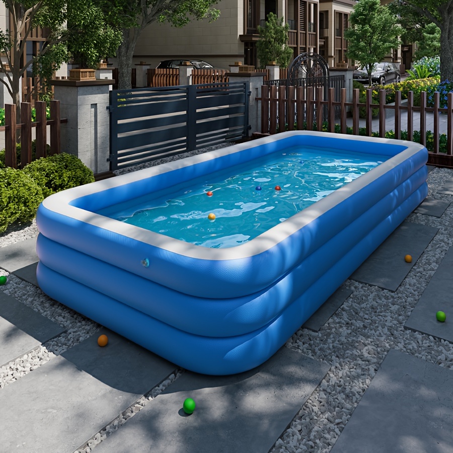庭用インフレータブルプール、芝生の庭、大型折りたたみ式夏の水遊びプール、多機能屋外ポータブルプール