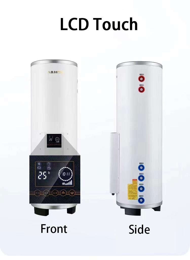2025 150L 太陽熱温水器 - 家庭用スマート電気バックアップシステム (省エネ、耐久性に優れたステンレスタンク）