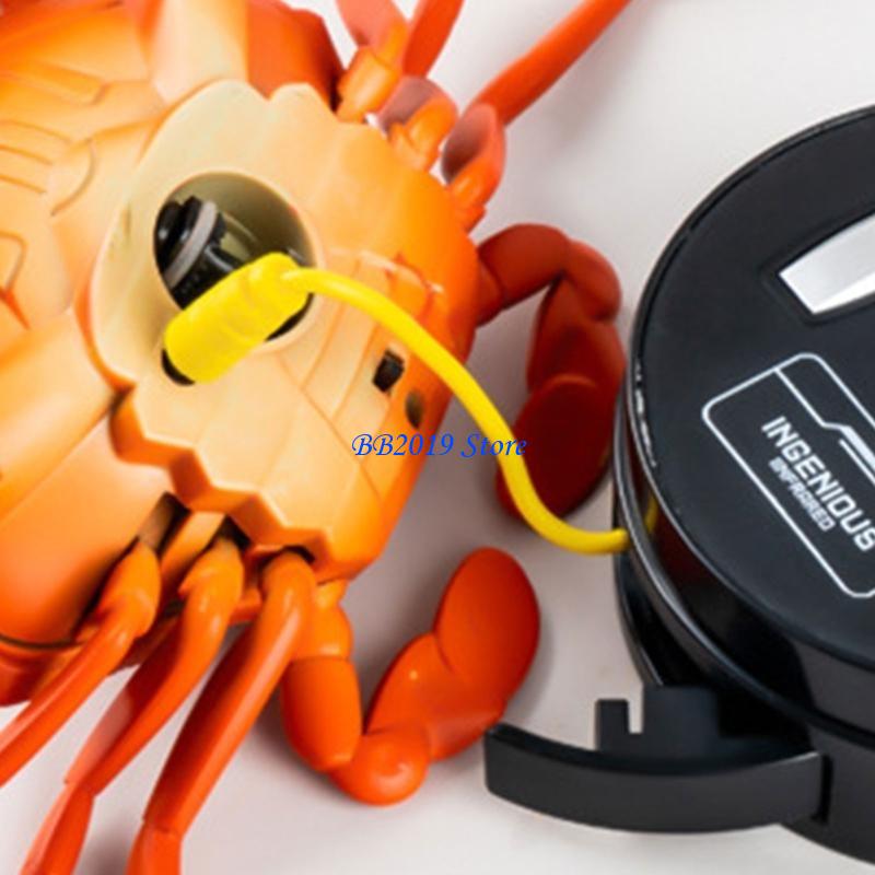Q0KB キッズギフトリモコン不気味なプラスチックカニのおもちゃ赤外線 Rc 動くおもちゃ