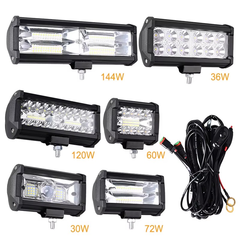 Car Work Light LED Offroad 4x4 Spotlights Fog Lamp Diode Headlight SUV ATV Tractor Boat Trucks Excavator Light Bar 12V 24V