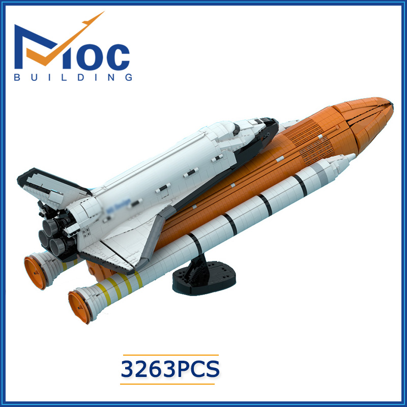 MOC スペースシャトル 10283 アップグレードブースタースケールベースビルディングブロックロケットブラケット航空機モデル DIY レンガ組み立てるおもちゃギフト