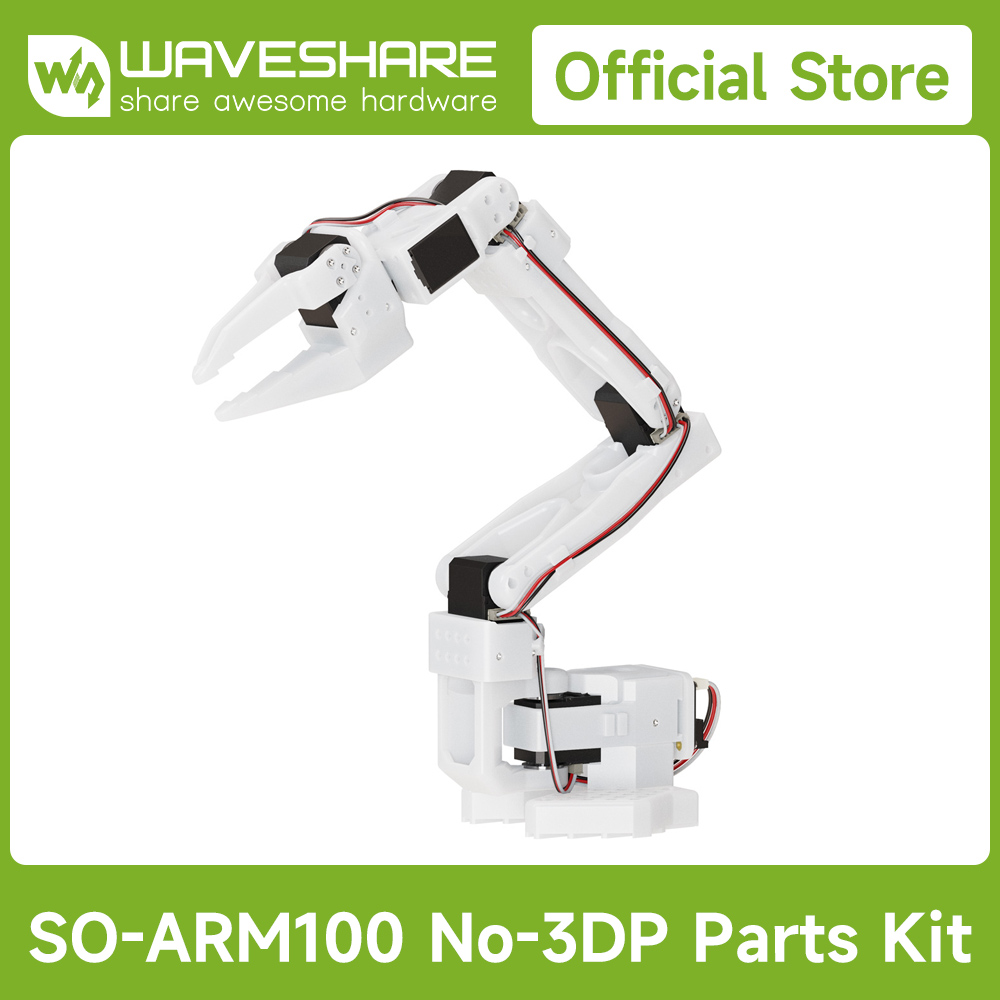 Waveshare SO-ARM100/101 オープンソース 6 軸ロボット アーム、ハグフェイス LeRobot のネイティブ サポート、高トルク バス サーボ