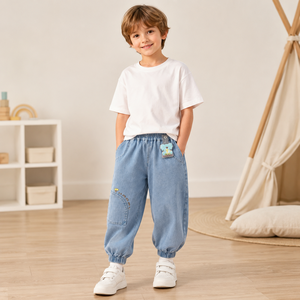男の子用 秋冬用 カジュアル・アウトドアパンツ ストレッチウエスト 防風・通気性抜群 着回ししやすい