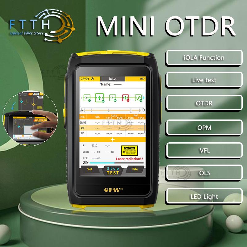 MINI OTDR アクティブファイバーライブテスト 1577nm IOLA 1550nm 20dB 光ファイバー反射率計タッチスクリーン OLS OPM 視覚的障害ロケーター