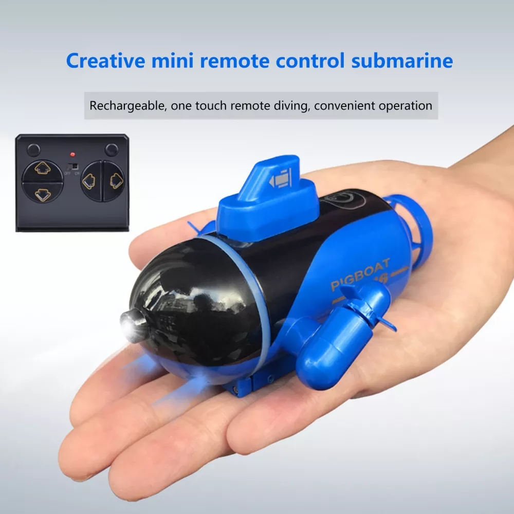 新しいミニ RC 潜水艦 LED ライトラジコンボート防水充電原子力潜水艦モデルギフトのおもちゃ子供のため