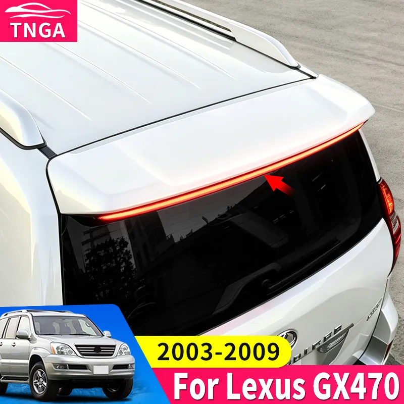 レクサス GX470 470 2003-2009 LED リアトランクスポイラー照明ブレーキ警告車外装装飾チューニングアクセサリー