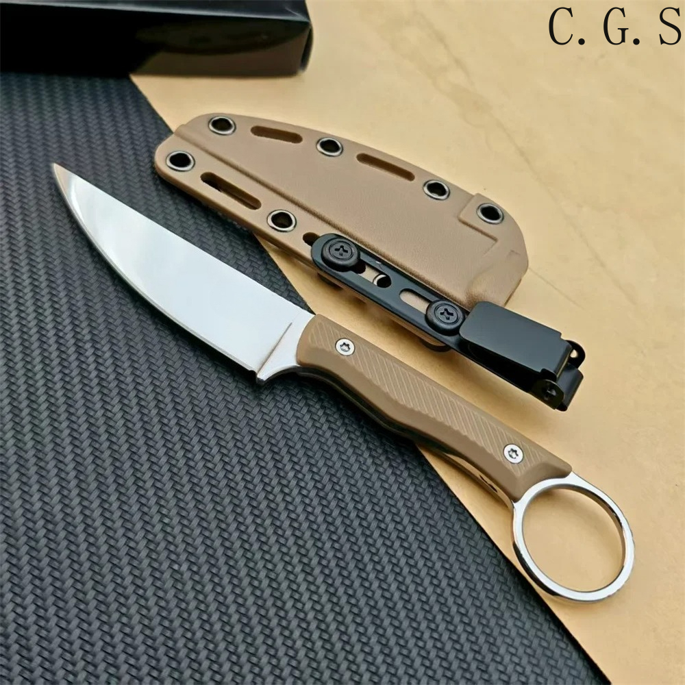Speedgoat 固定刃屋外ストレートナイフナイロンウェーブファイバーハンドル EDC 屋外狩猟サバイバルポータブル Kydex ナイフ付き