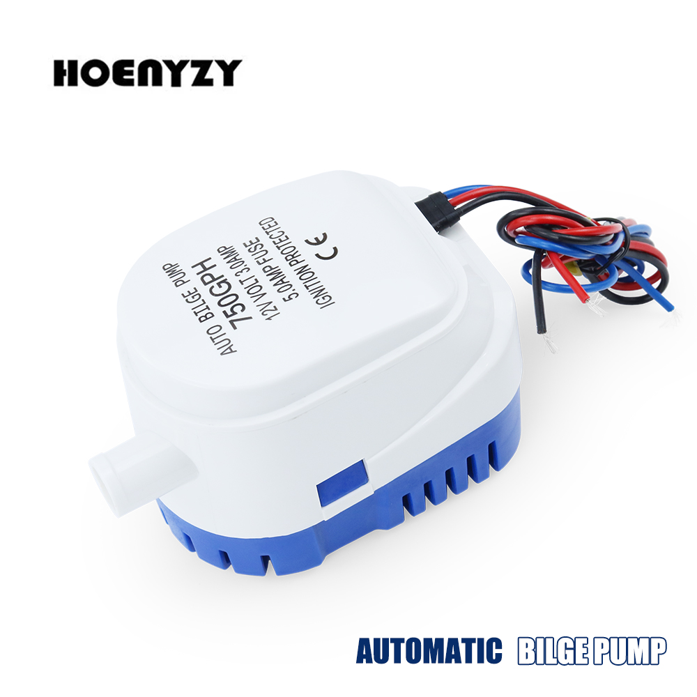 12V DC 小型ミニ自動ボートビルジポンプ 750GPH 1100GPH 自動水中電動ウォーターポンプ 600/750/1100 GPH