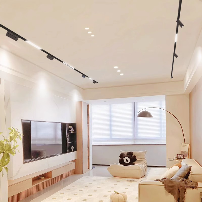 LED 磁気トラックライト 48V Tuya Zigbee 3.0 調光可能な DALI 2 DT6 DT8 Smatr ホームリビングルーム磁気トラック照明システム