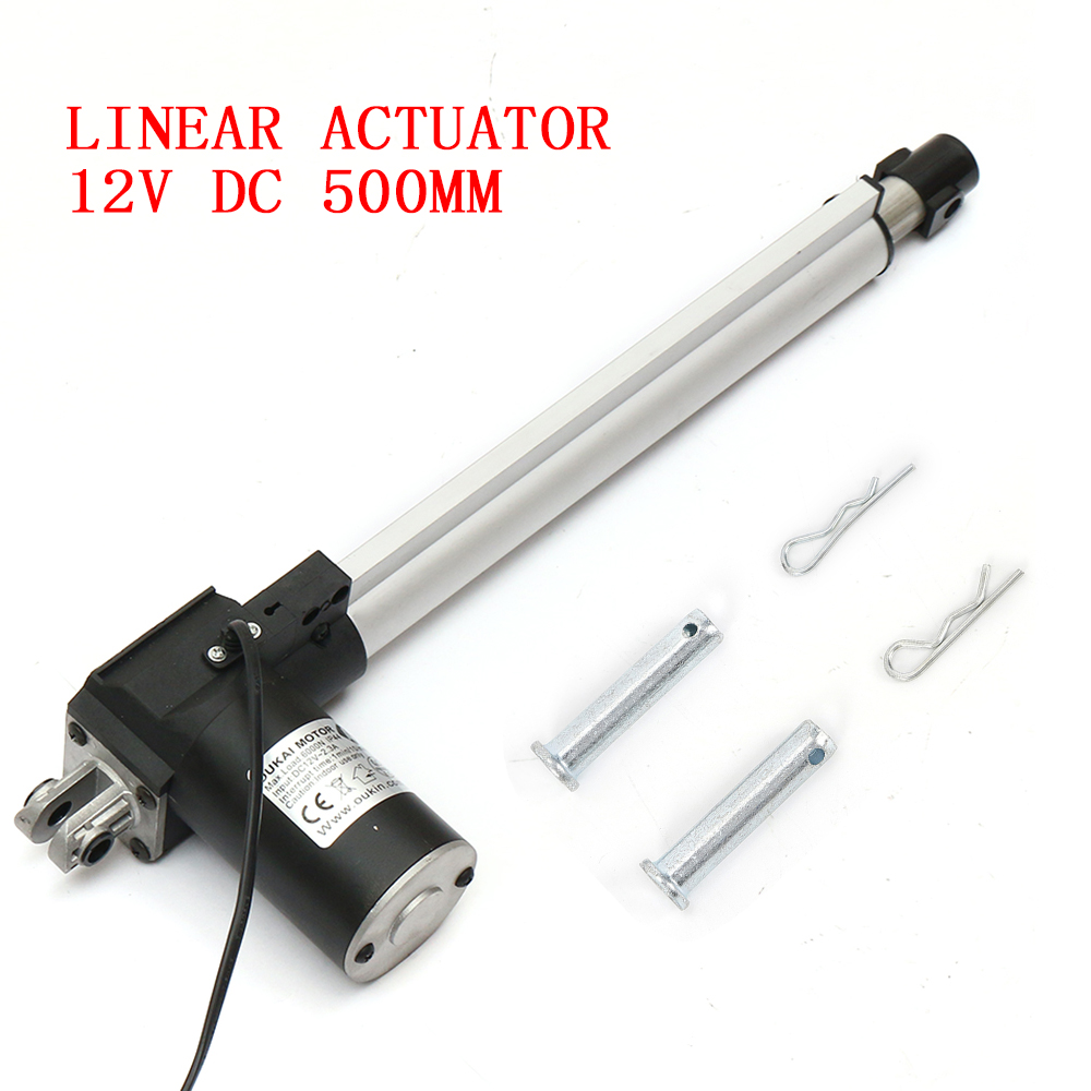 6000N 500 ミリメートル 20 インチリニアアクチュエータ電動リニアモータードライブ DC12V ポンド最大リフト 12V ボルト DC モーター 48db