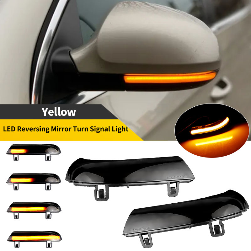 2 個 12V ダイナミックウインカーターンシグナル LED VW EOS 2006-2008 ゴルフ 5 / 6 プラス 2005-2013 ジェッタ反転ミラーターンシグナルライト