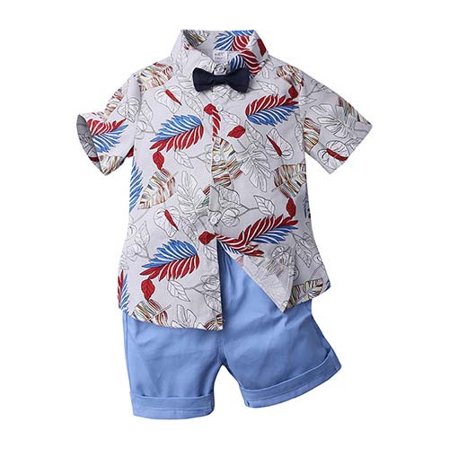 Kids Boutique 2pcs Boy Clothing Sets Short Sleeve Children Set Summer Kids Clothing Baby Clothes